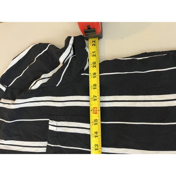 Camp Shirt L Rockabilly Lounge Striped Elvis Resort Retro Rock Casual Mod Dad - Picture 12 of 13